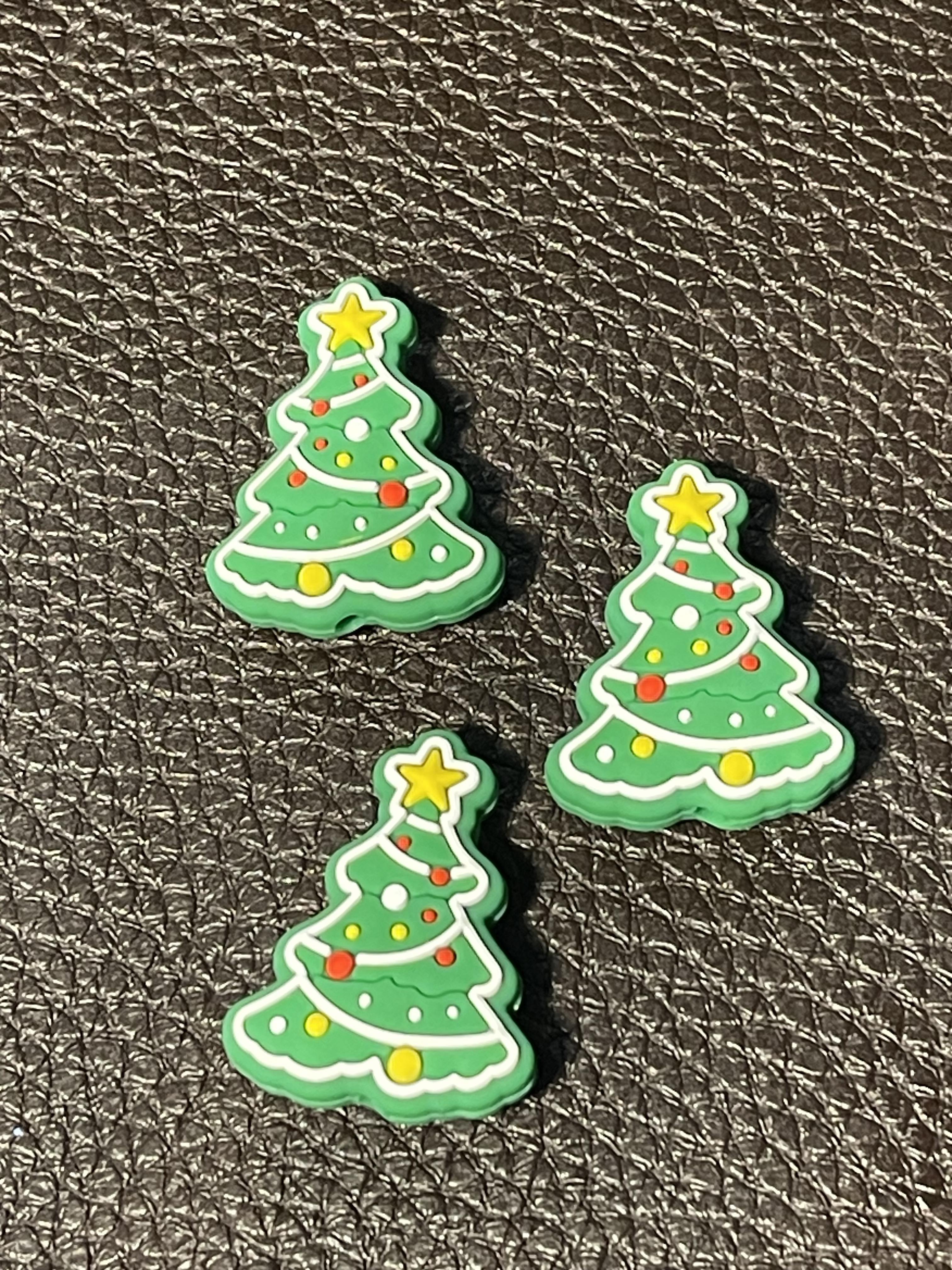 Christmas tree silicone focal for beadable items