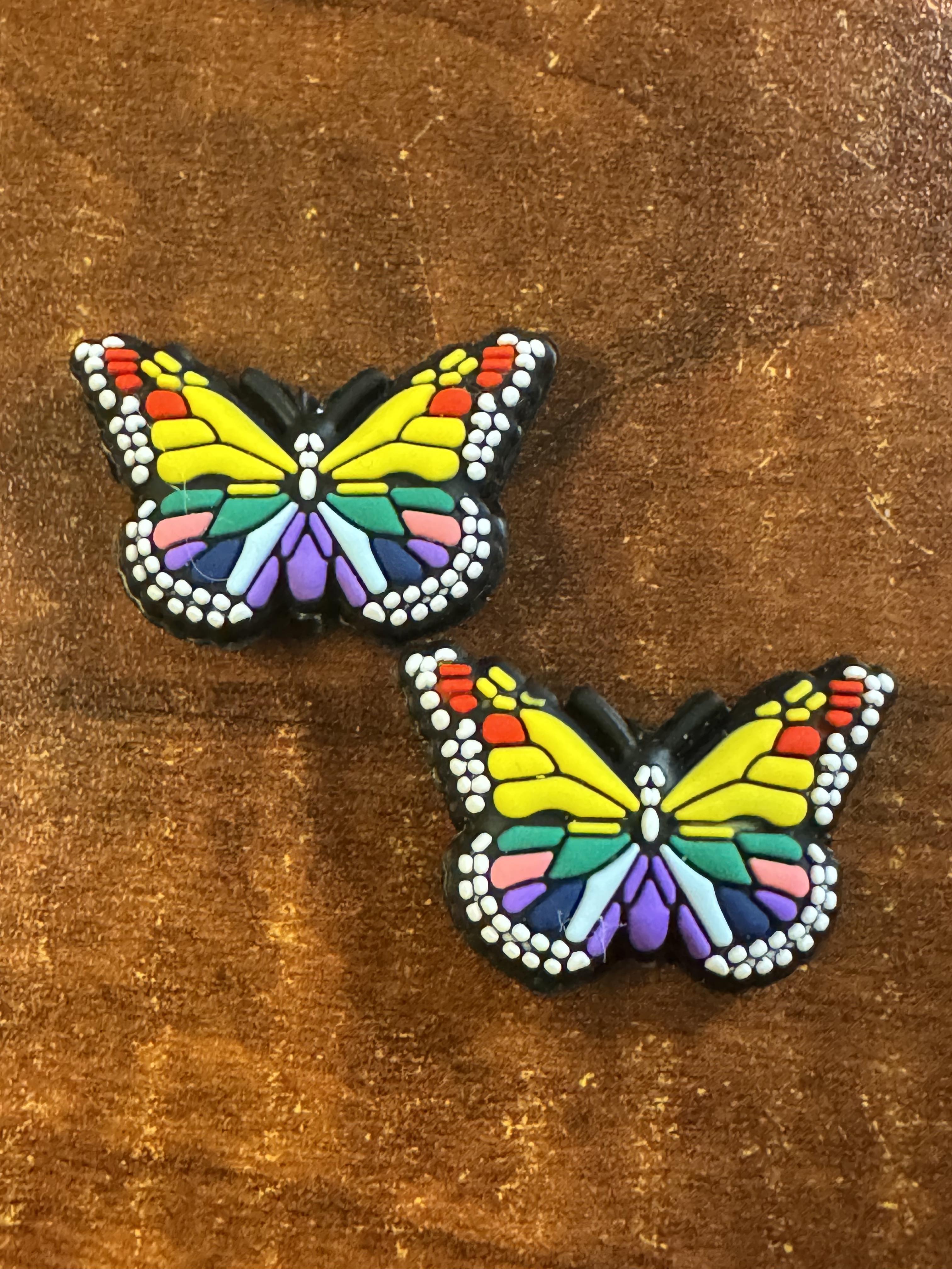 Butterfly silicone focal, for beadable items like pens