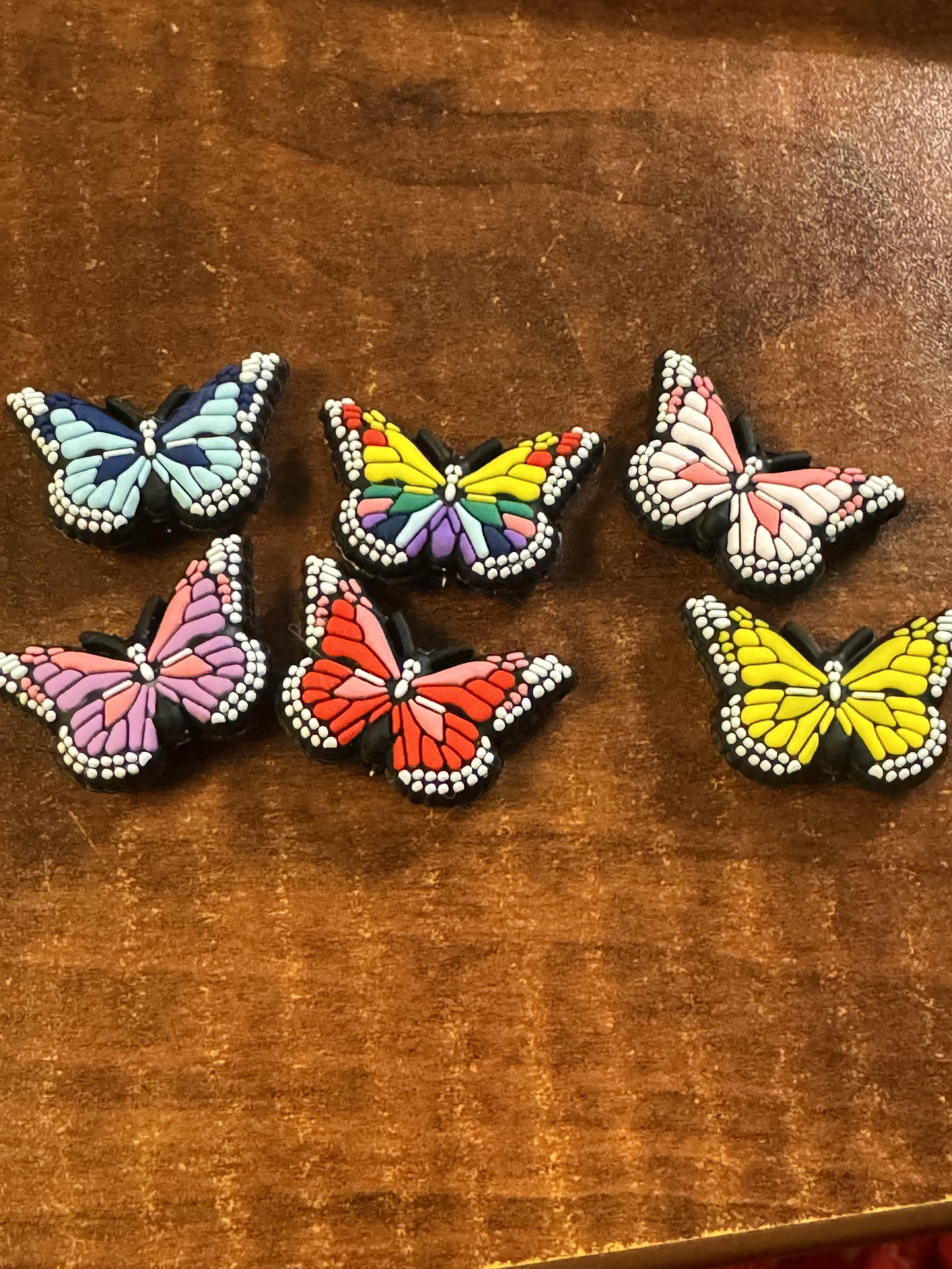 Butterfly silicone focal, for beadable items like pens