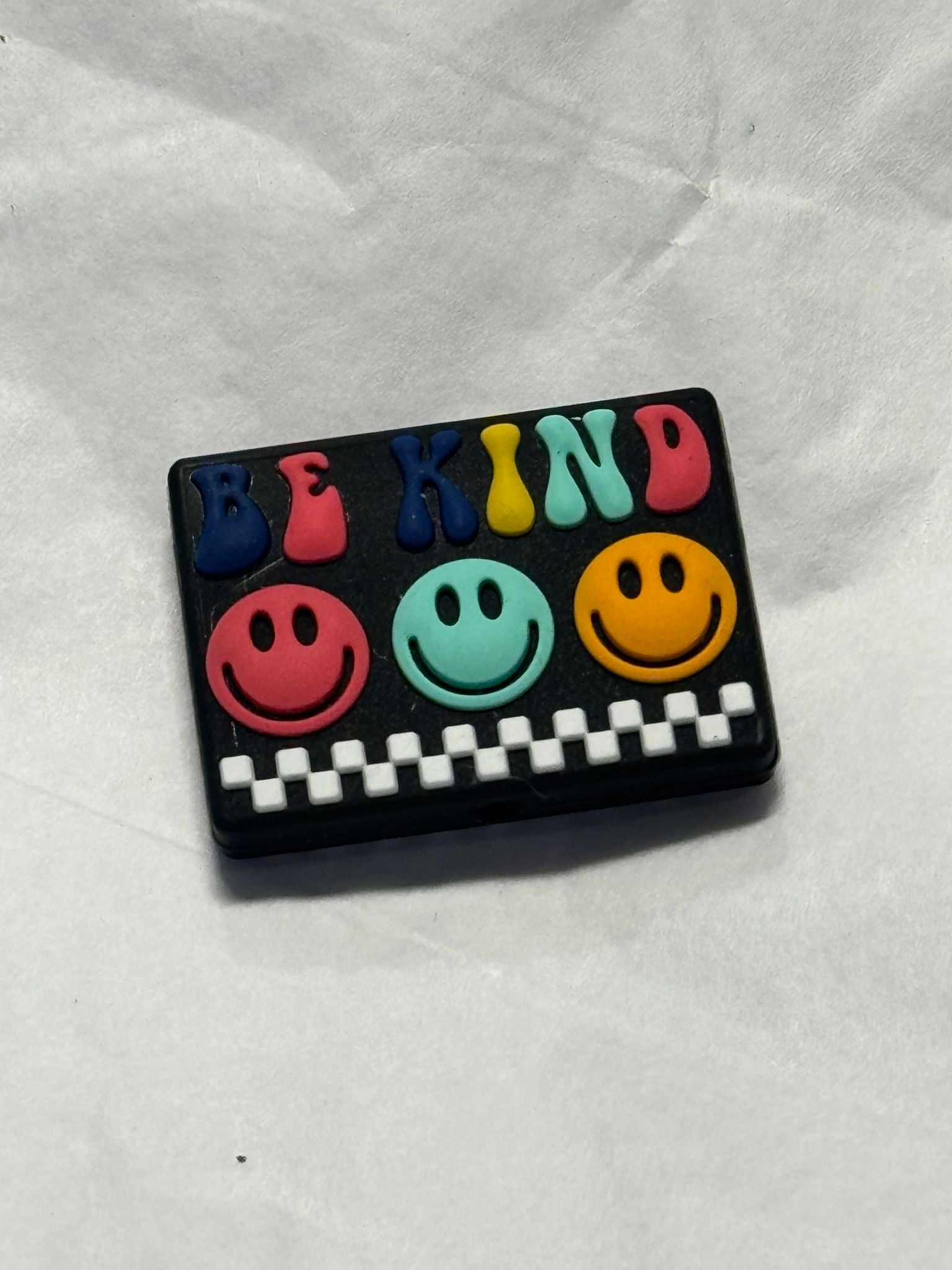 Be kind smiles silicone focal for beadable items