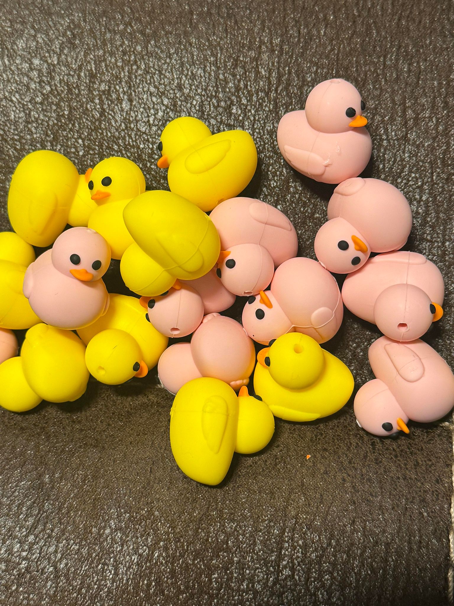 Ducks, 3D style, silicone focal for beadable items