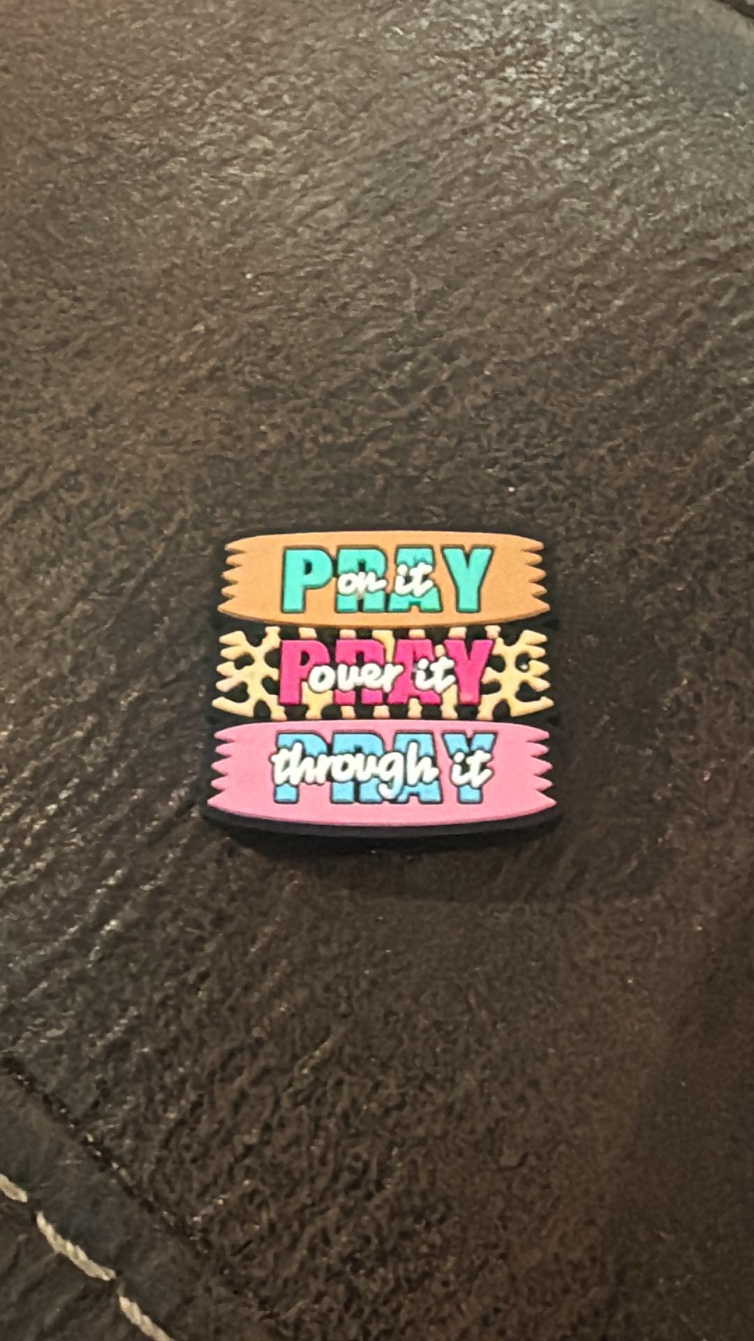 Pray on it silicone focal for beadable items