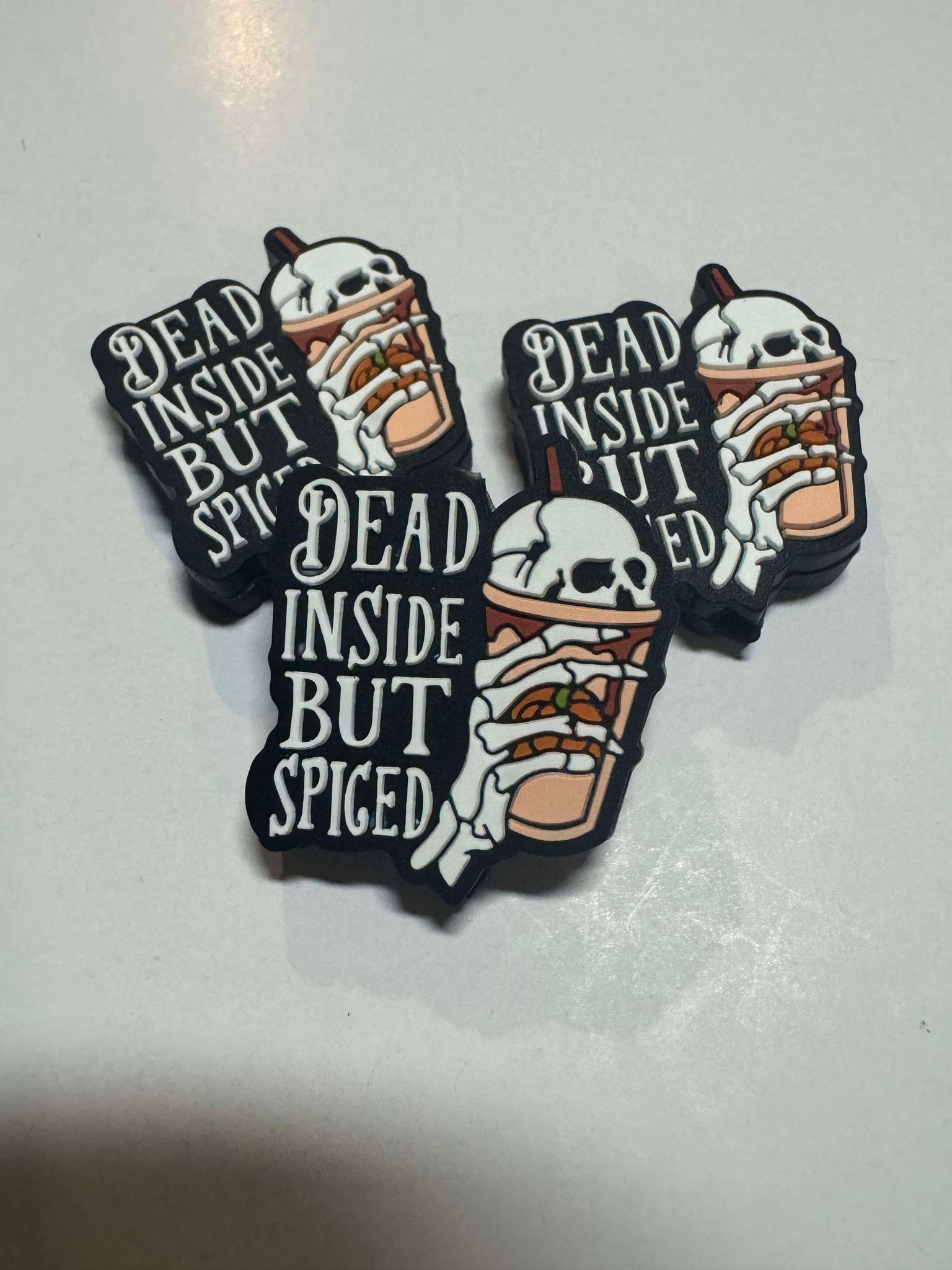 Dead inside but spiced silicone focal, for beadable items like pens