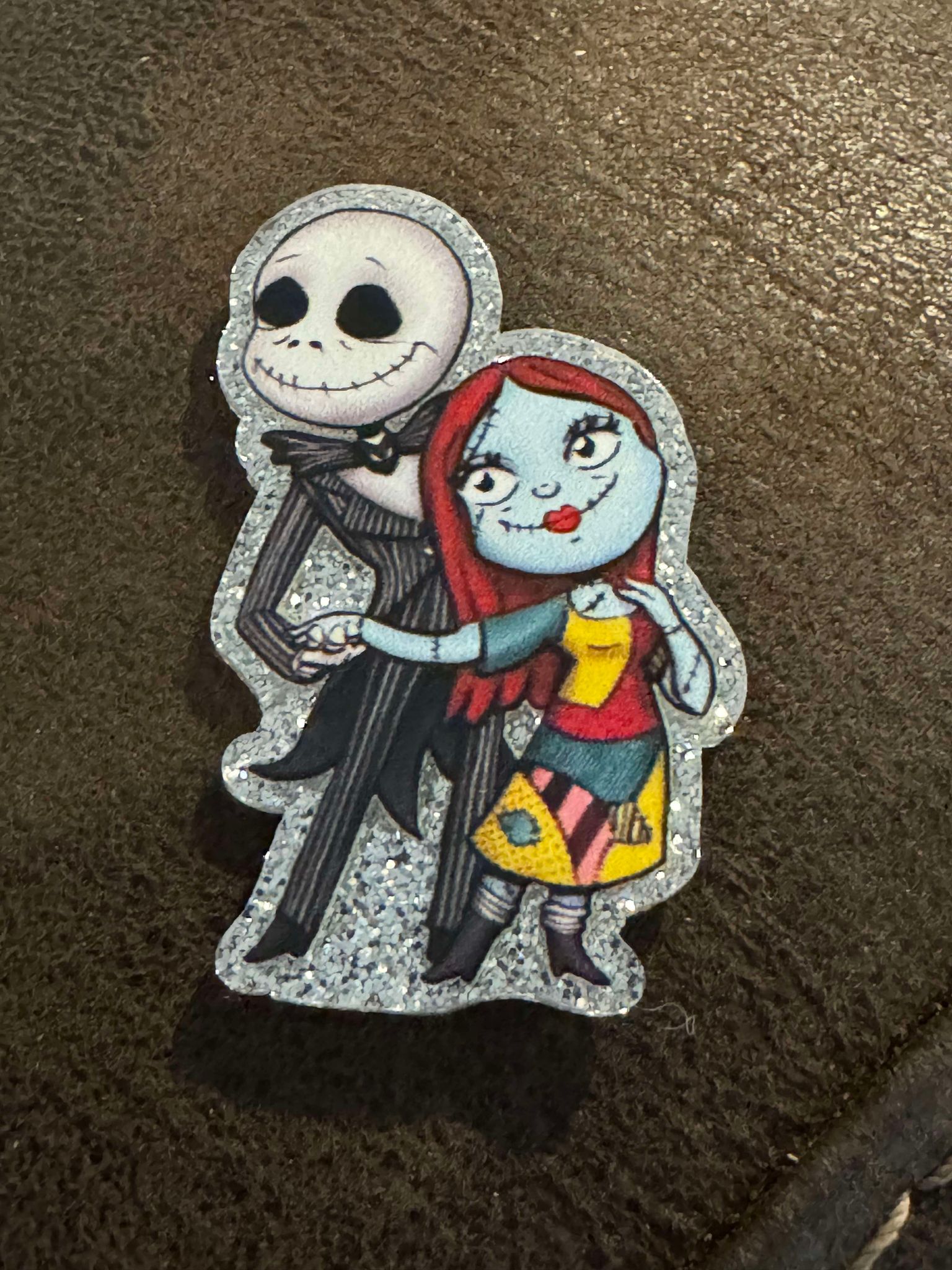 Mr and Mrs nightmare2, acrylic piece, for badges, pens, earrings etc