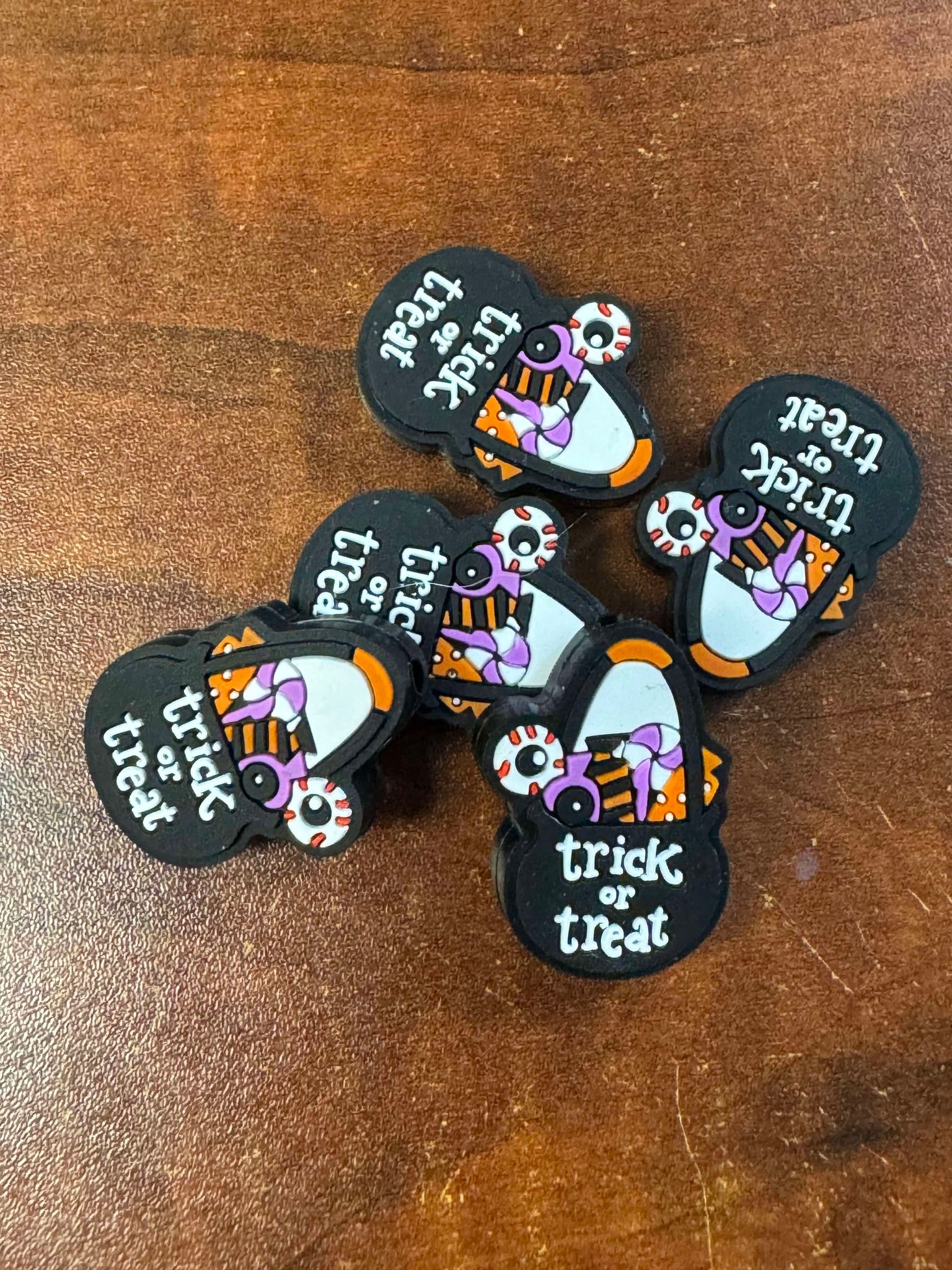 Trick or treat silicone focal, for beadable items like pens