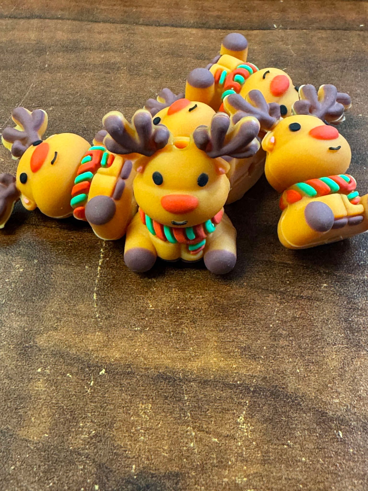 3D reindeer silicone focal for beadable items