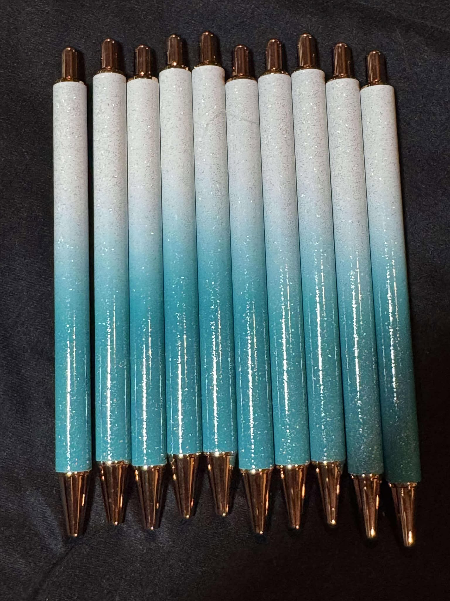 Glitter pen, refillable, multiple colors