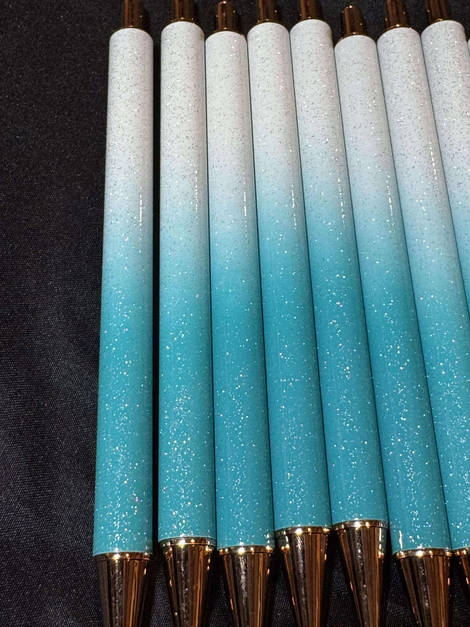 Glitter pen, refillable, multiple colors