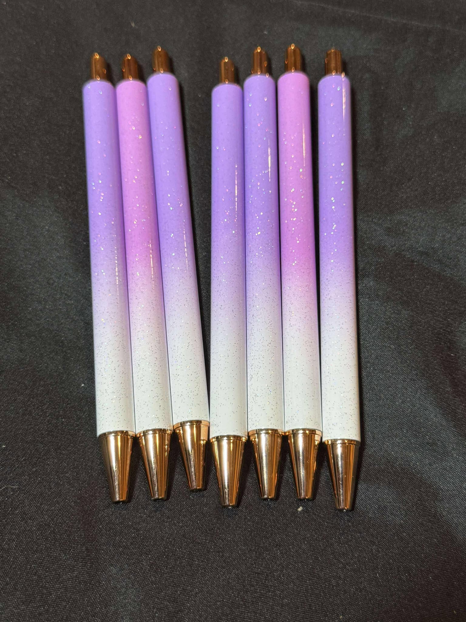 Glitter pen, refillable, multiple colors