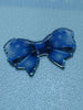 Blue bow with snowflakes acrylic piece, for badges, pens, earrings etc