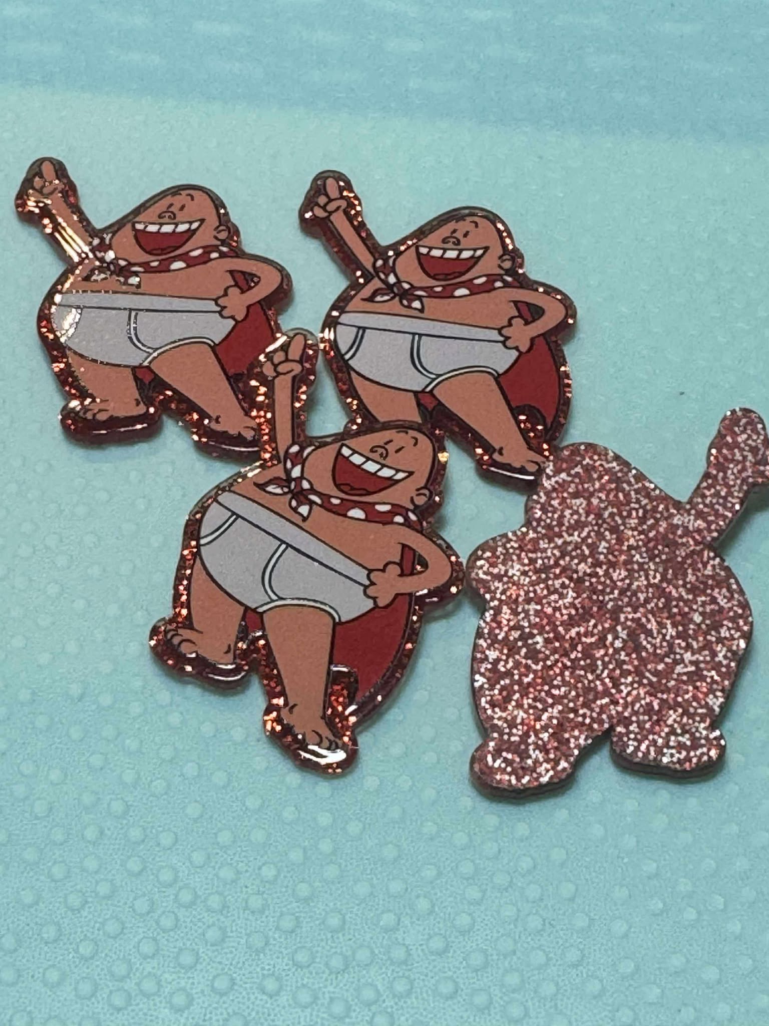 Underwear man acrylic piece, for badges, pens, earrings etc