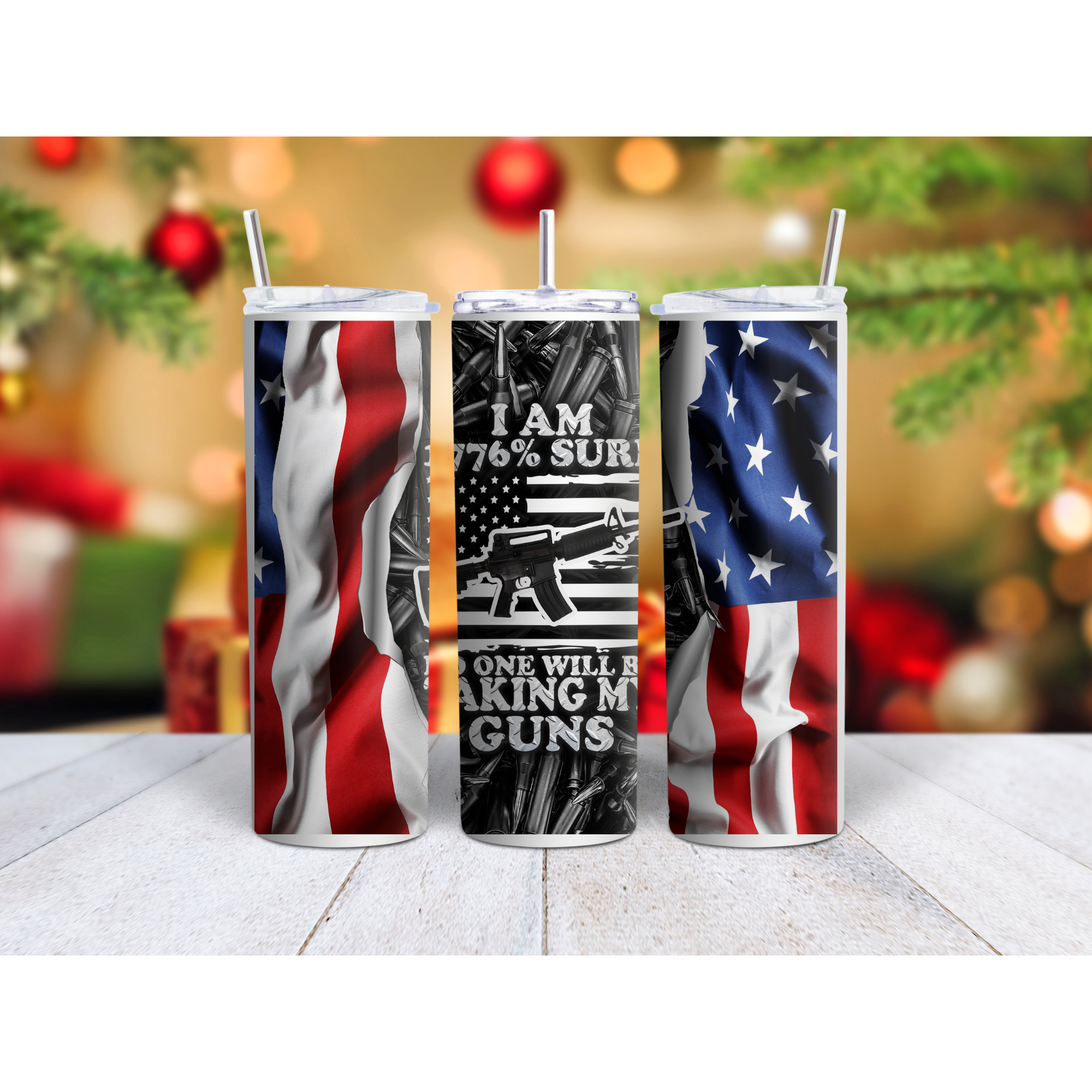 Not taking my guns stainless steel, straight tumbler, multiple sizes