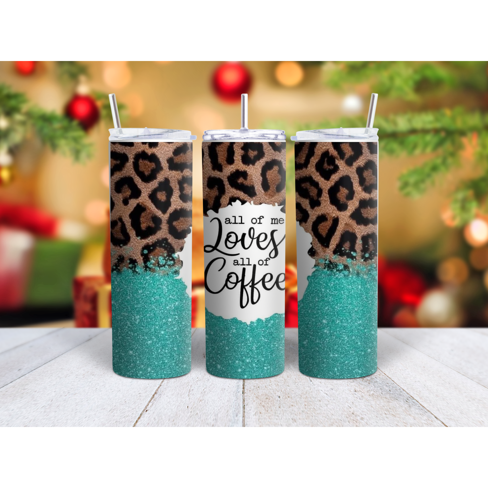 Loves coffee stainless steel, straight tumbler, multiple sizes