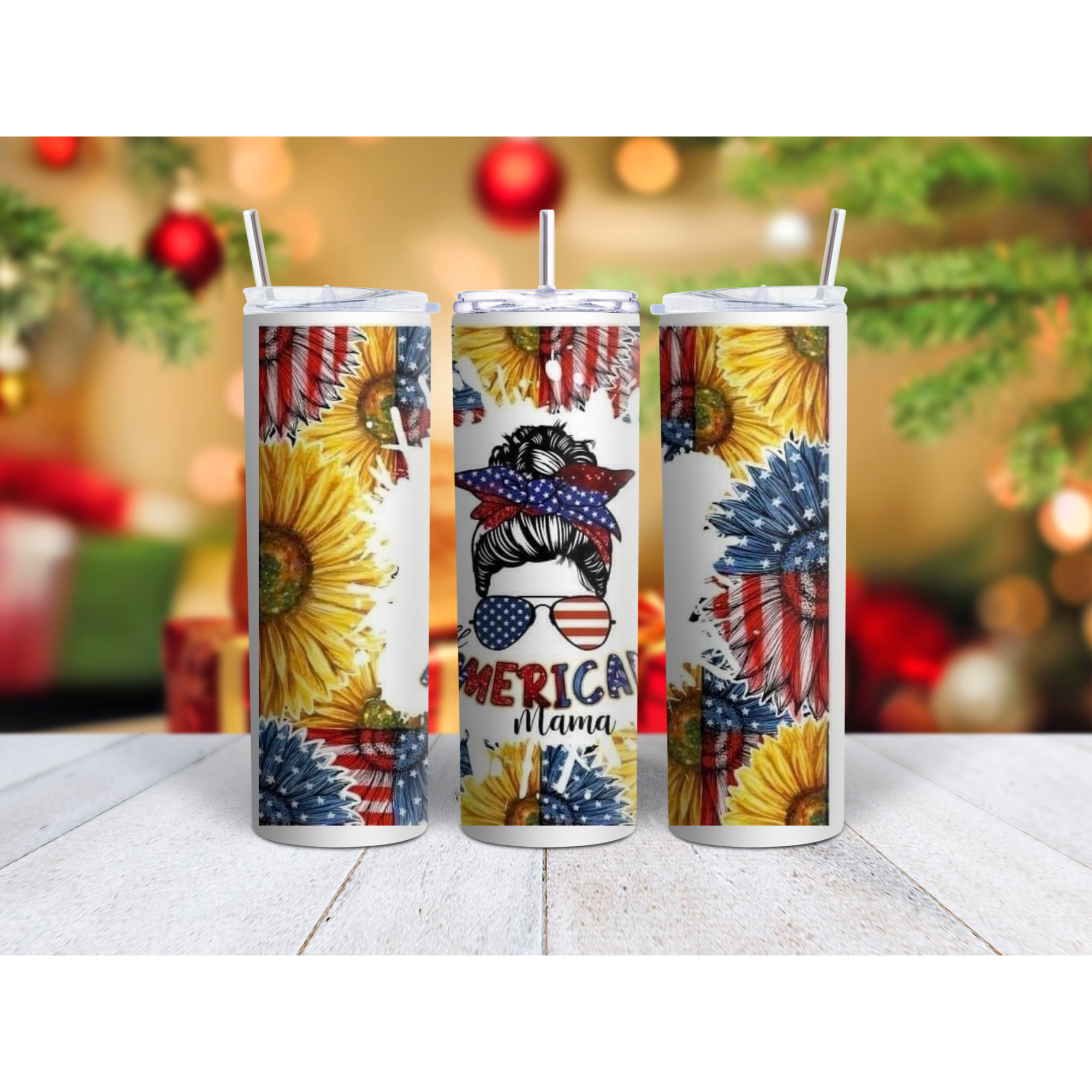 America stainless steel, straight tumbler, multiple sizes