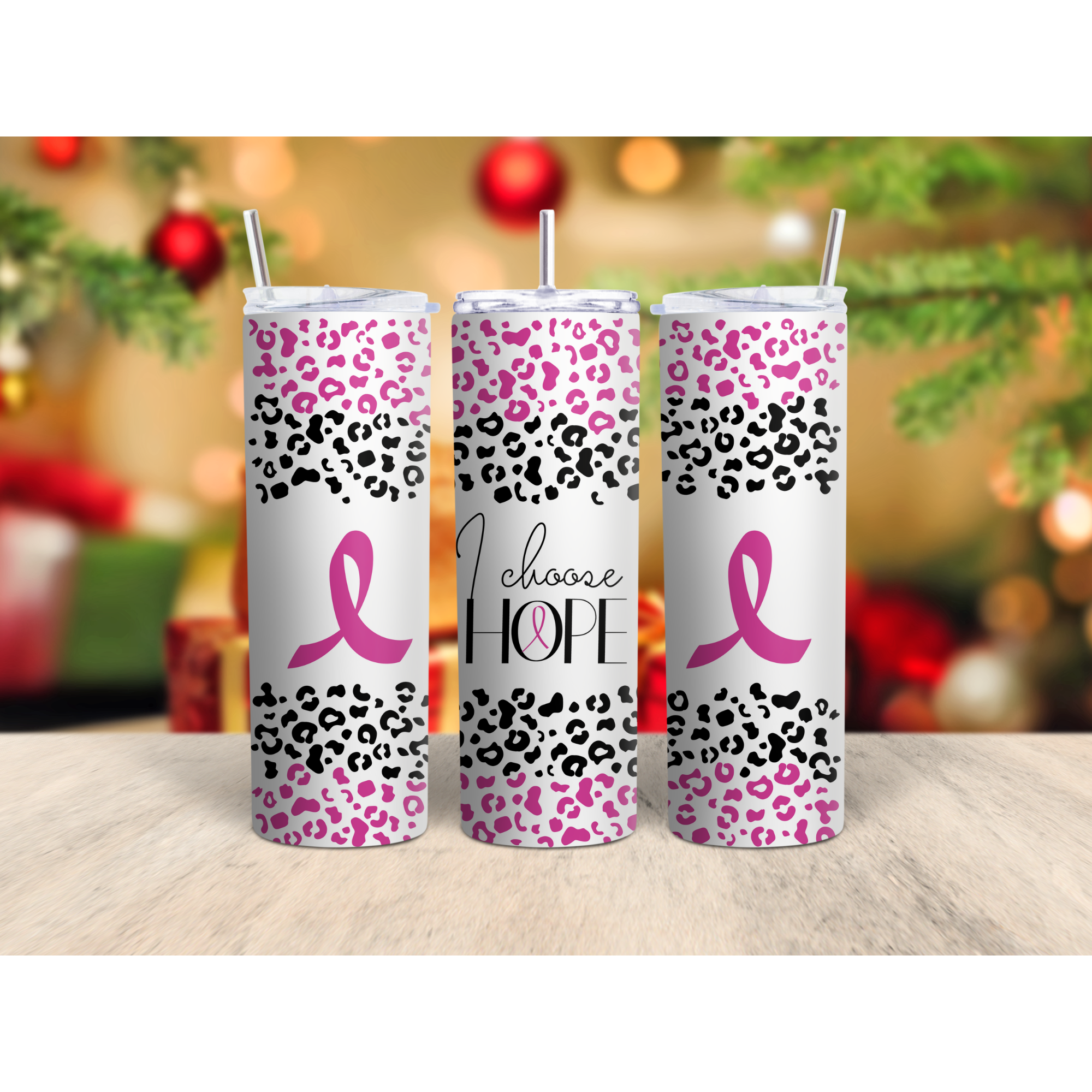 I choose hope, straight tumbler, multiple sizes