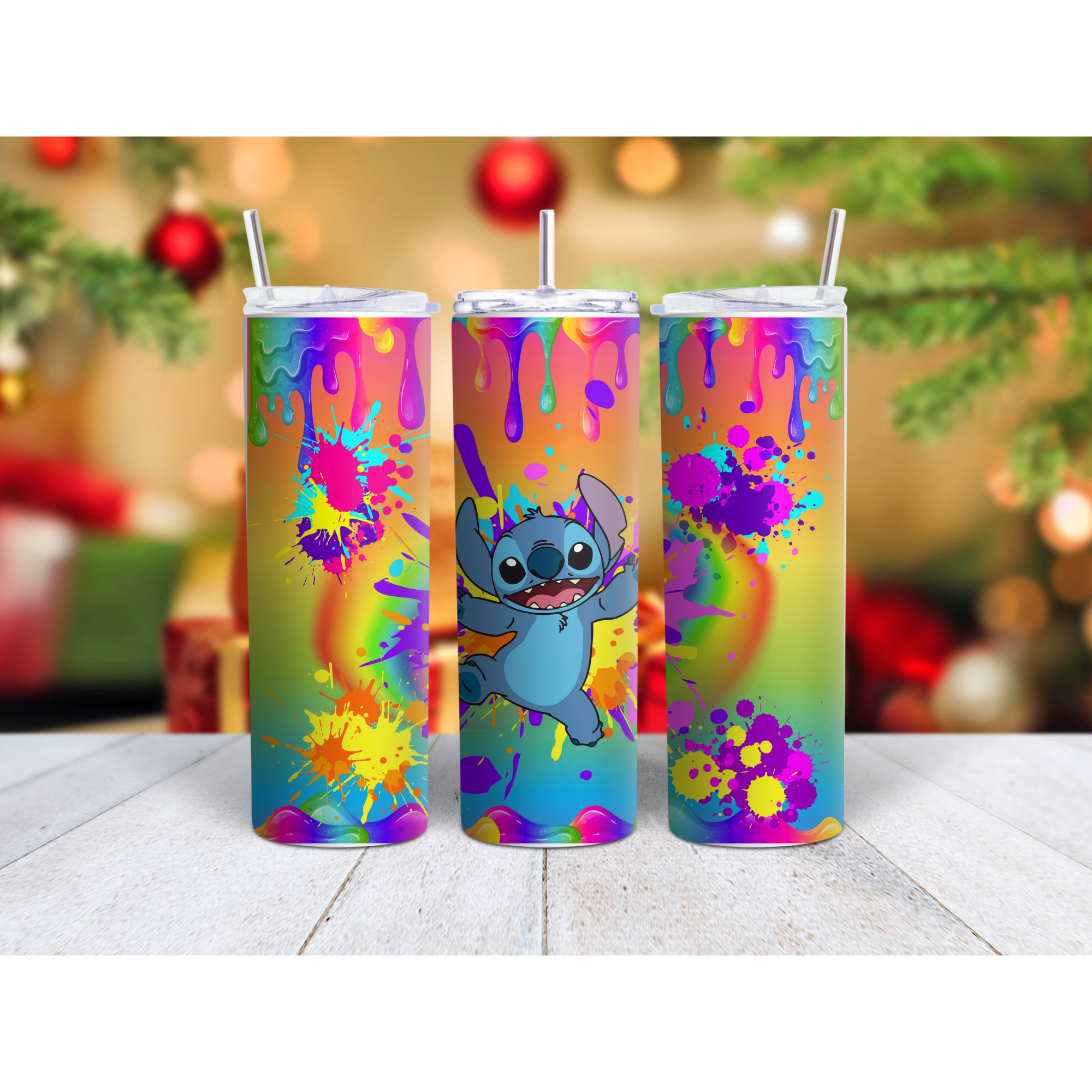 Painted alien stainless steel, straight tumbler, multiple sizes