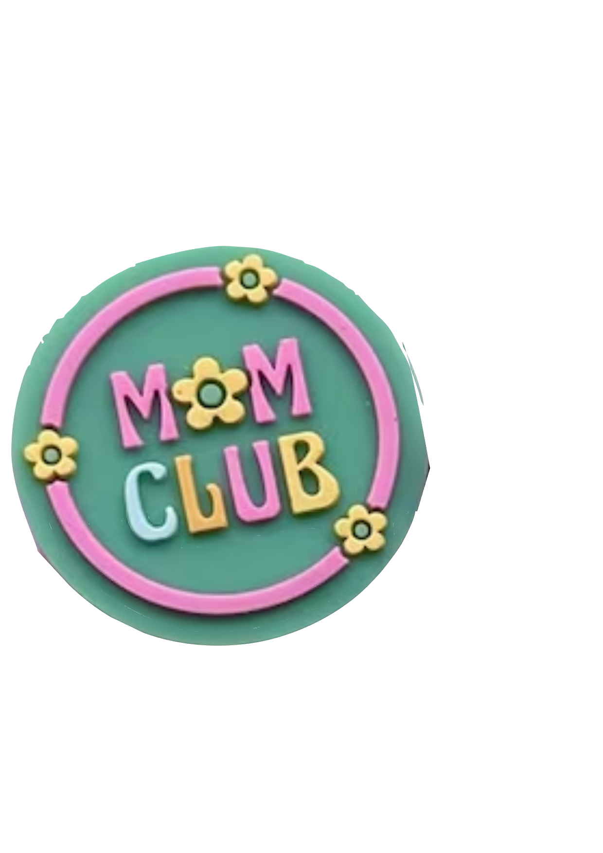 Mom club silicone focal for beadable items